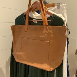 Lucky Brand Tan Canvas Tote